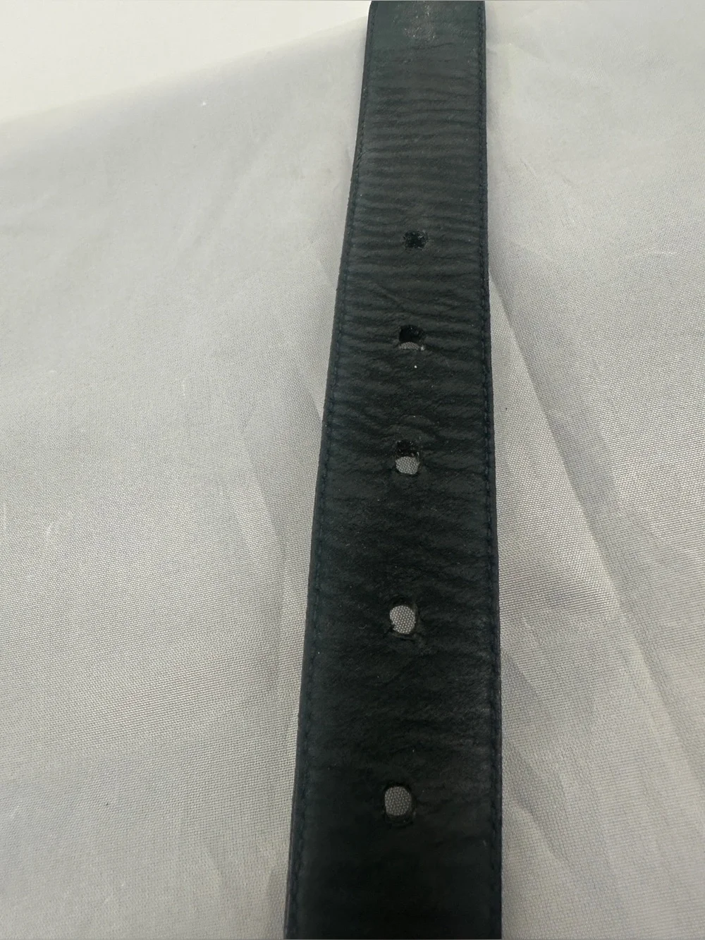 Neiman Marcus genuine lizard black leather western belt